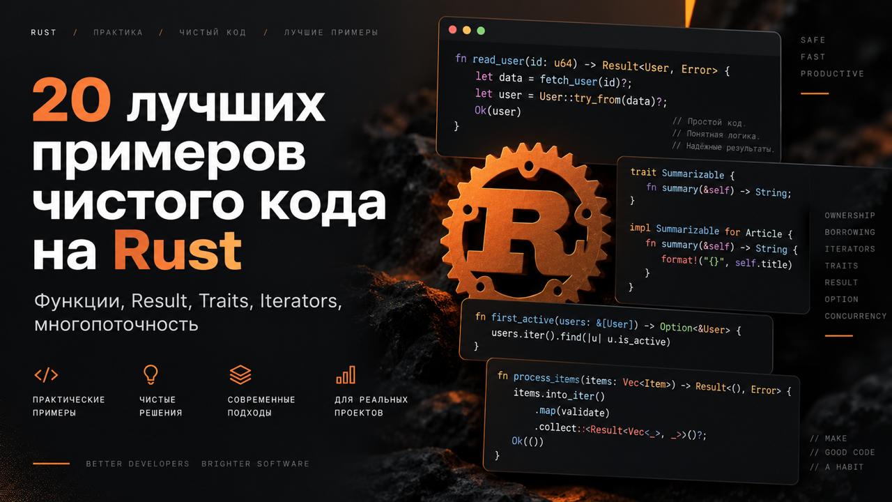 Примеры кода на Rust — чистый и идиоматичный код
