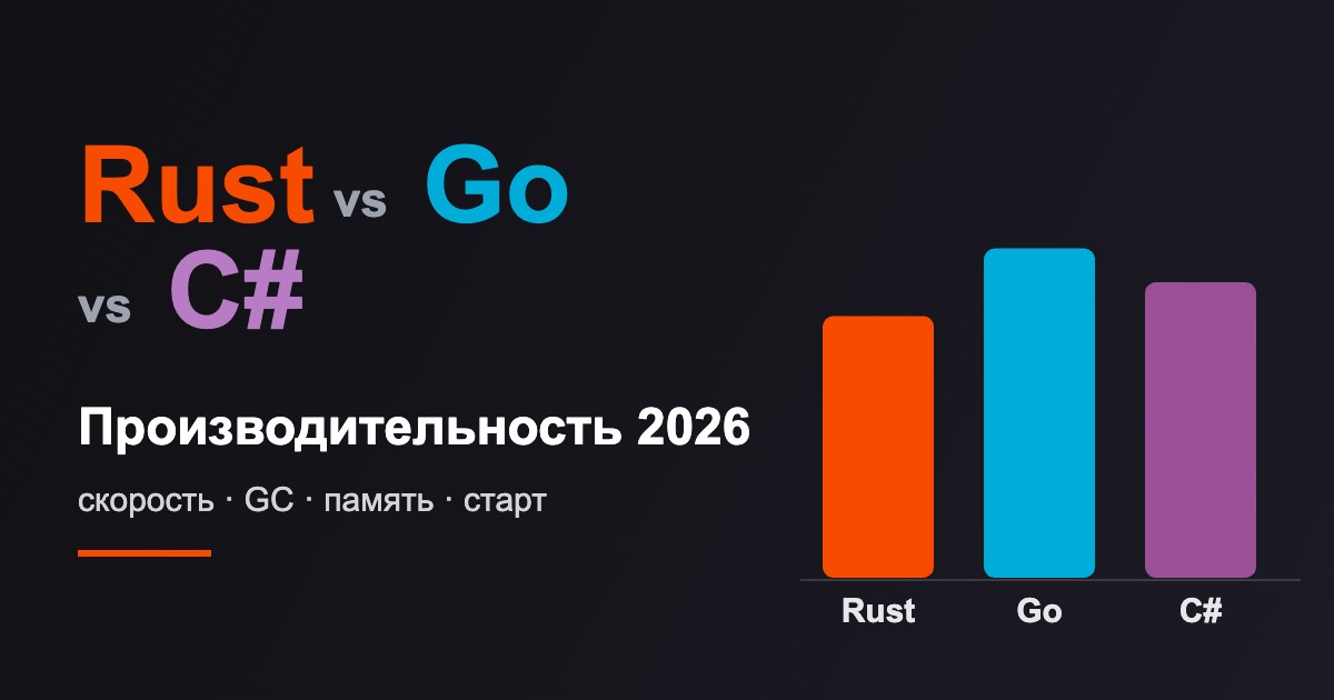 Rust vs Go vs C# в 2026: почему наивный Rust проиграл Go Rust vs Go vs C#: сравнение производительности 2026